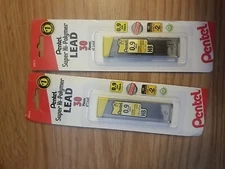 4pk Pentel Mechanical Pencil Lead Refill Super Hi-Polymer 0.9mm HB 30 Count/Tube