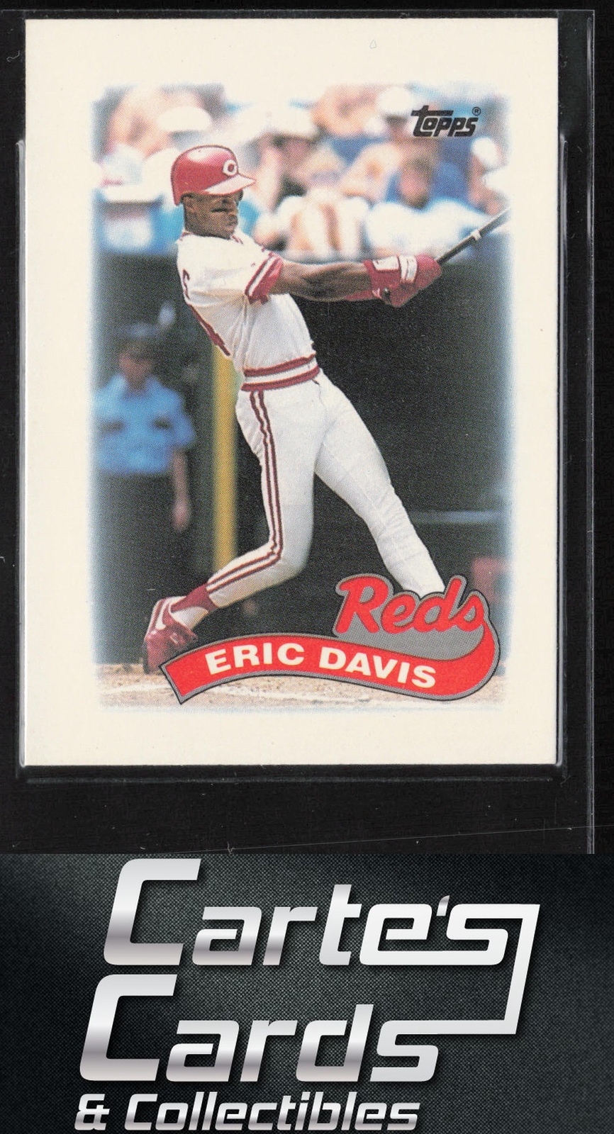 Eric Davis 1989 Topps Major League Leaders Minis #8 Cincinnati Reds