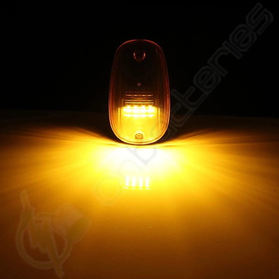 5*Luz ámbar 16-3528-SMD marcador de cabina para Dodge Ram 1500-5500 2003-15+4led cromo Foto 3 de 4