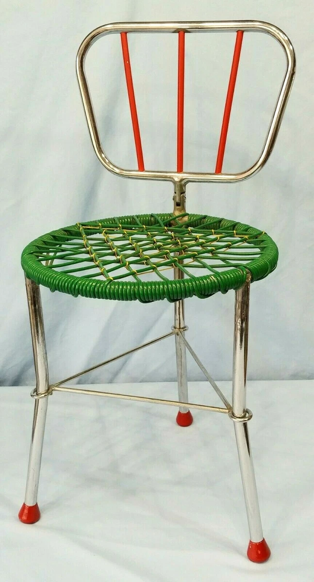 Vintage Doll Folding Chair 3 Legged eBay