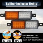 <!--F#f_0-->2Pcs 30LED Bullbar Indicator Lights Front Park DRL Amber For TJM Marker Lamp OZ<!--F/-->