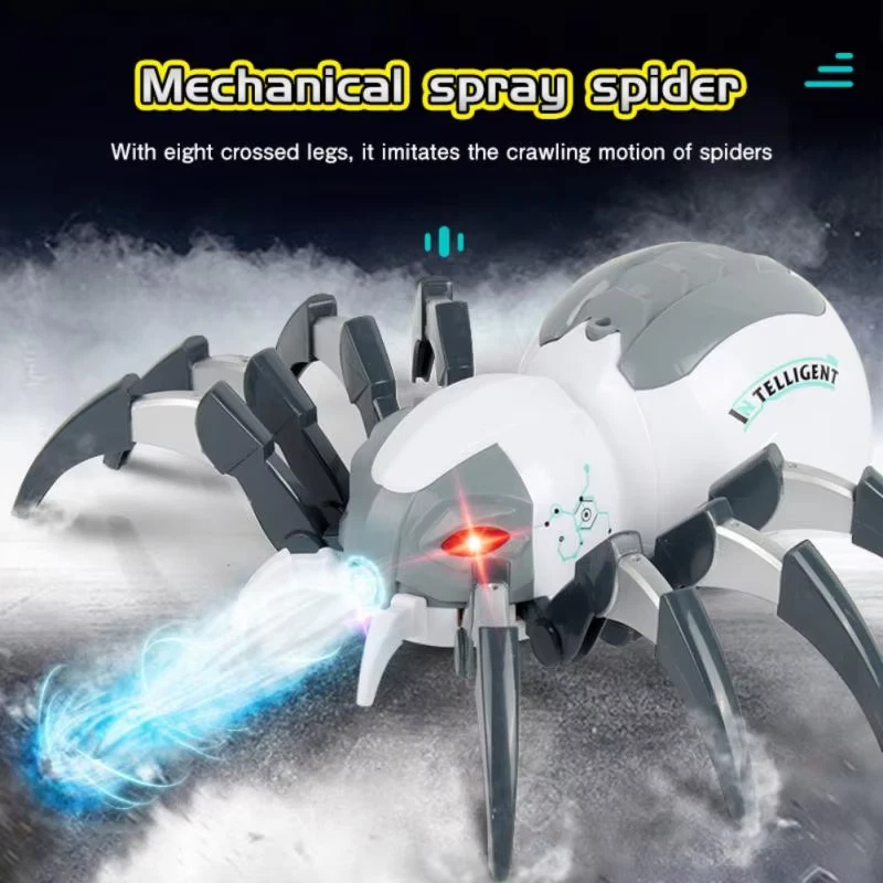 RC Spider Robot Remote with Spray and Lights Electronic Pet Toys for Kids - Image 3 of 4