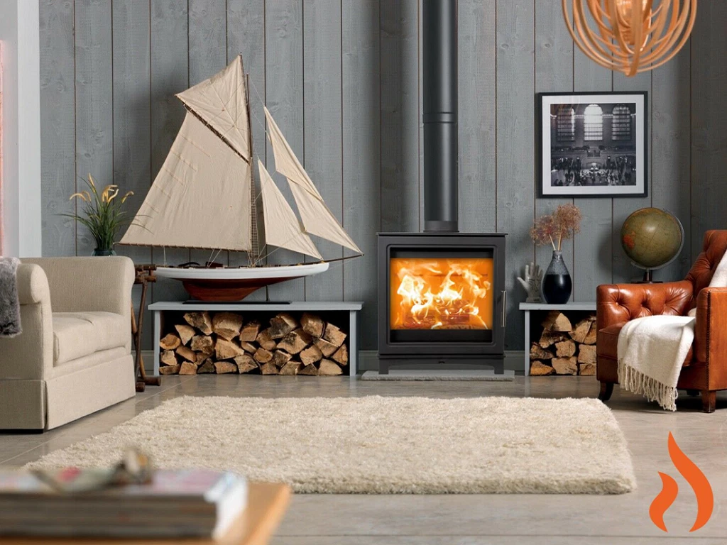 A+ Grisedale SOLID FUEL STOVE Mi Fires 5 KW ECO Wood Burner Fire Place  Burning | eBay