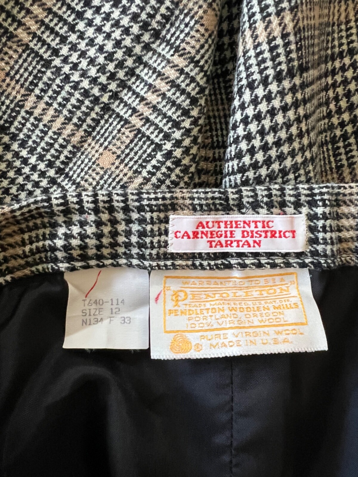 Vintage Pendleton Carnegie District Wool Skirt - image 2