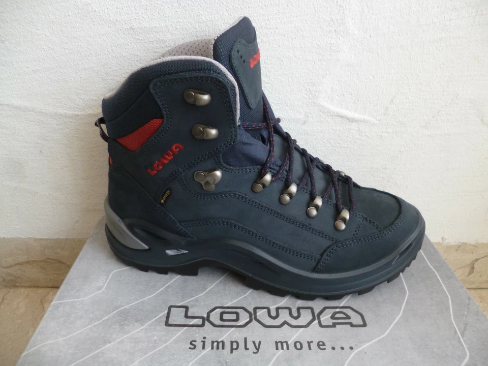 Lowa Renegade GTX Wanderschuhe Trekkingschuhe Wanderstiefel Leder blau NEU!