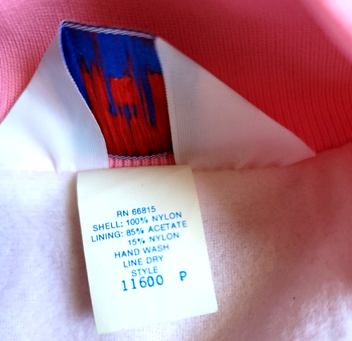 NOS Vintage Chevy The Heartbeat of America Embroidered Pink Satin Bomber XL USA - Picture 11 of 11