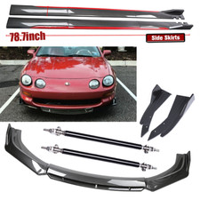 Front Rear Bumper Lip 78.7side Skirt Extension Carbon Fiber For Toyota Celica
