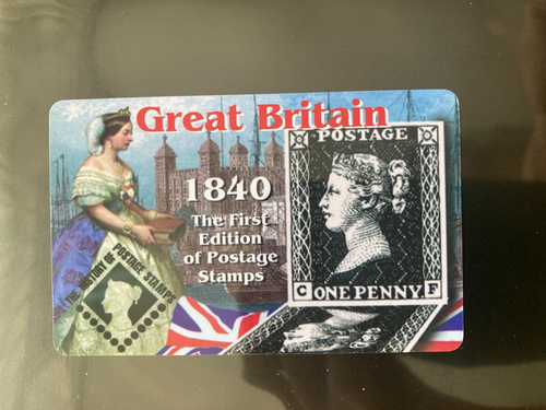 Grossbritannien Pre-Paid Phonecard the history of postage stamps: Penny Black