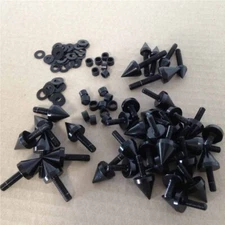 Black Motorcycle Fairing Bolts Kit Screw Spike For 2003-2007 2006 Yamaha YZF-R6