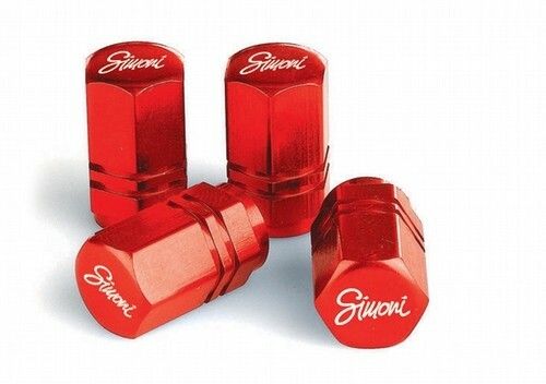 Set 4 cappucci coprivalvola ruote tuning ROSSI auto Simoni Racing CAPS2/R