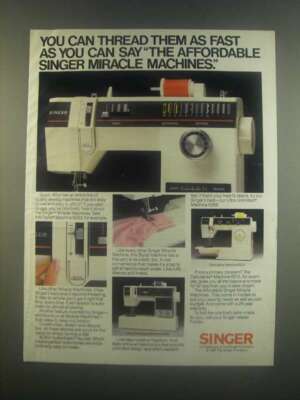 1985 Singer Ad - Stylist Machine 6233, Debutante 6212 | eBay