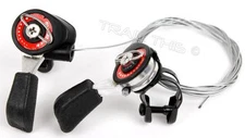 SunRace SL-M10 Friction Thumb Shifter Set 5/6/7-Speed + Cables Housing MTB Bike