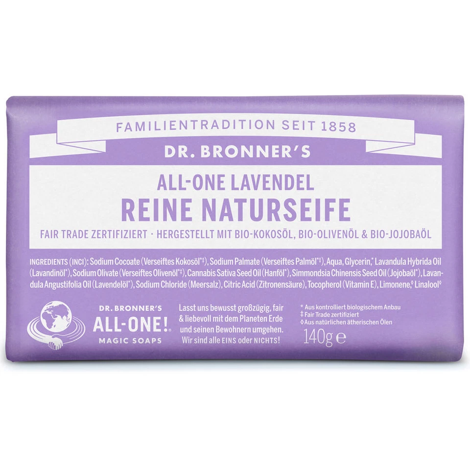 Dr. Bronners Reine Naturseife Lavendel 140 g