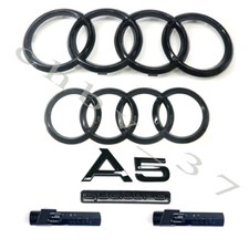 2020 Audi A5 Sportback Emblem Full Gloss Black Rings Rear Quattro Sline Kit Oe