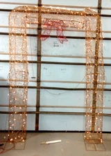 Frontgate Improvements Single Grapevine garden wedding Archway 400 Clear Lights