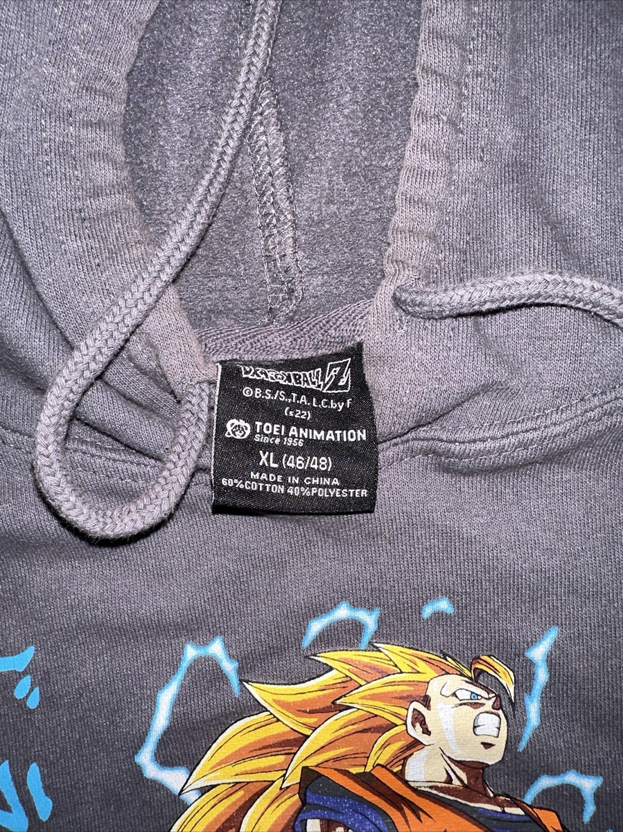 Dragon Ball Z Men's Super Saiyan 3 Goku Kanji Pullover Hoodie