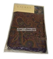 1 Ralph Lauren New Bohemian Paisley Standard Sham New 1st Quality Rope Trim