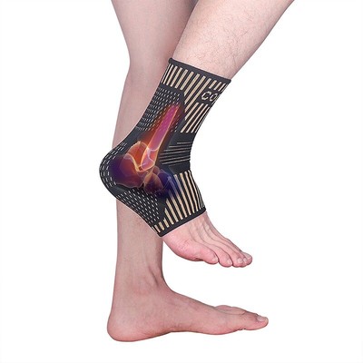 Copper Ankle Brace Compression Sleeve Support Socken Fuß Schmerzlinderung