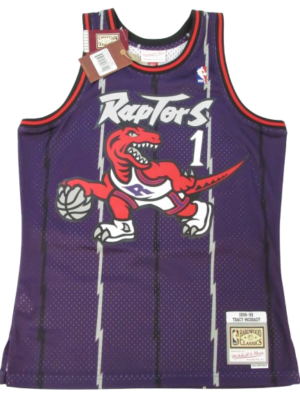 New 1998-99 Tracy McGrady #1 Raptors Mens Mitchell & Ness
