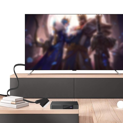 SCART auf zu HDMI Adapter Kabel 1 Meter Konverter Wandler HD Video Audio HD TV - Bild 4 von 8