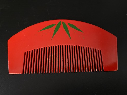 Japan WAJIMA Lacquer Kushi Comb Kanzashi Kougai Ume blossoms Hair Ornament#2951 - Picture 5 of 12