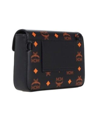 MCM Small Color Splash Logo Leather Crossbody Bag Unisex