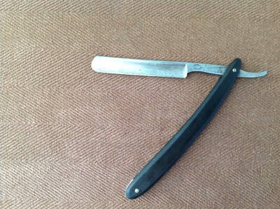 D Peres Solingen Straight Razor, Etched Face