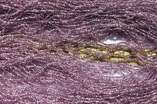 Copper Lined Light Amethyst 11/0 Czech Glass Seed Beads Crafts Jewelry/Hank
