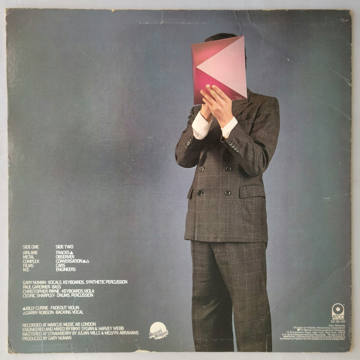 洋楽 gary numan the pleasure principle LP Vtg 1979 GARY NUMAN Album THE PLEASURE PRINCIPLE Lp 1ST