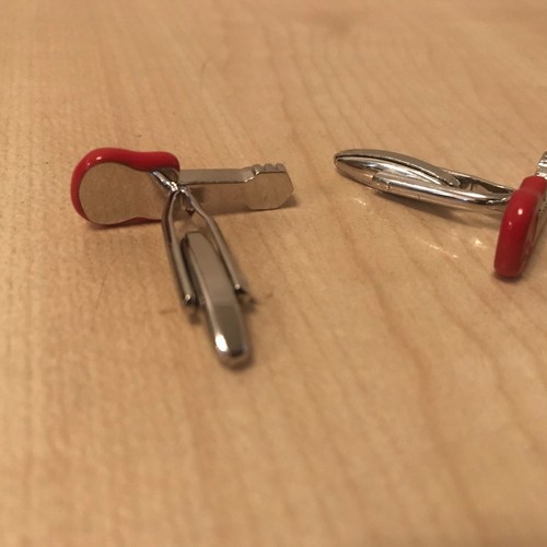 BOUTONS DE MANCHETTE GUITARE ÉLECTRIQUE BONNE QUALITÉ LIVRAISON GRATUITE UK PAIRE NEUVE - Photo 12/12