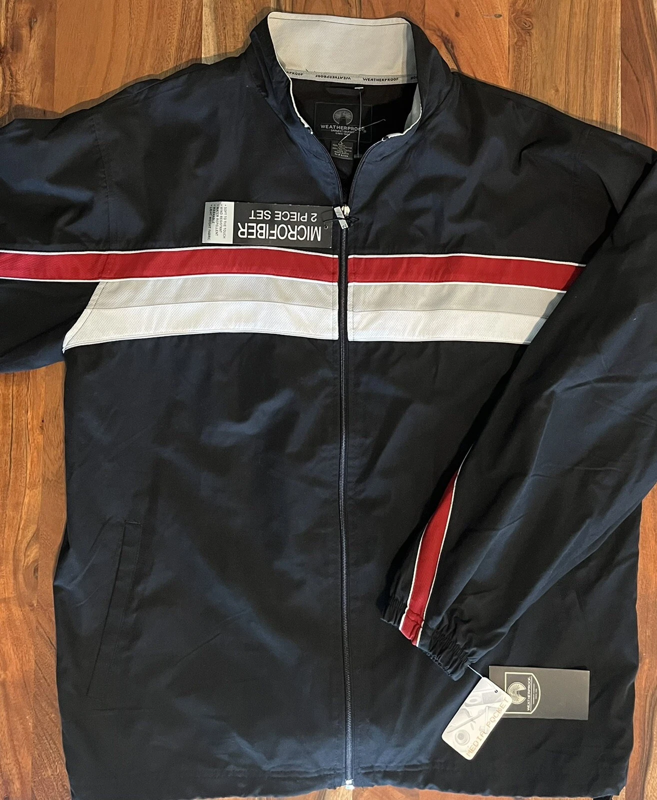 Weatherproof Garment Company Full Zip Jacket, NWT, Large, With Media Pocket