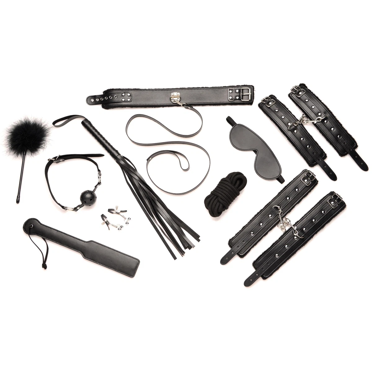 BDSM Bondage Restraint Dungeon Starter Kit 10 Piece Sex Toys for Couples  Adult | eBay