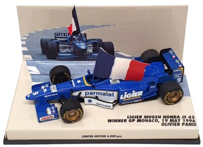 ミニチャンプス　F1 1/43 LIGIER MUGEN HONDA MINICHAMPS 1 43 Olivier Panis LIGIER Mugen Honda Js43 Winner