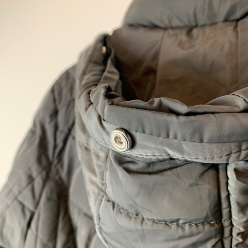 Tommy Hilfiger Grey Long Hooded Puffer Coat Women's Size Large L - Picture 13 of 14