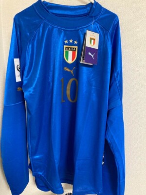 BNWT #10 Totti 2004 2005 Italy Official Home Jersey Long Sleeve