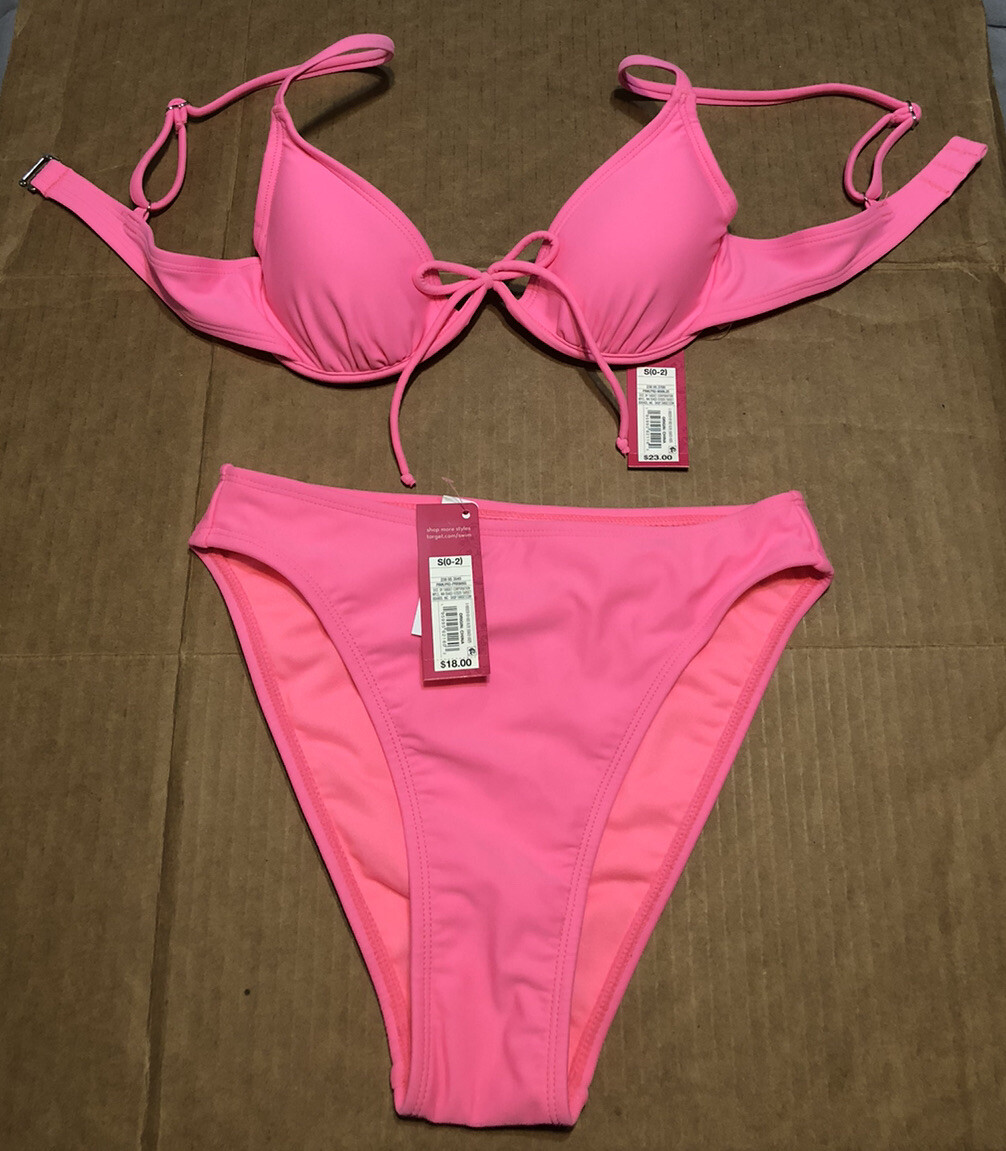 XHILARATION Neon Pink Bikini Swimwear - Size S (0-2) | eBay