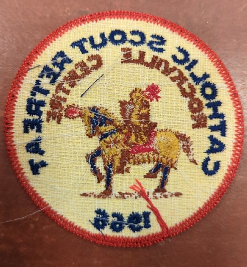 VINTAGE BSA BOY SCOUT PATCH 1966 CATHOLIC SCOUT RETREAT ROCKVILLE