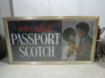 Vintage 1960s70s Imported Passport Scotch Whisky Happy Couple