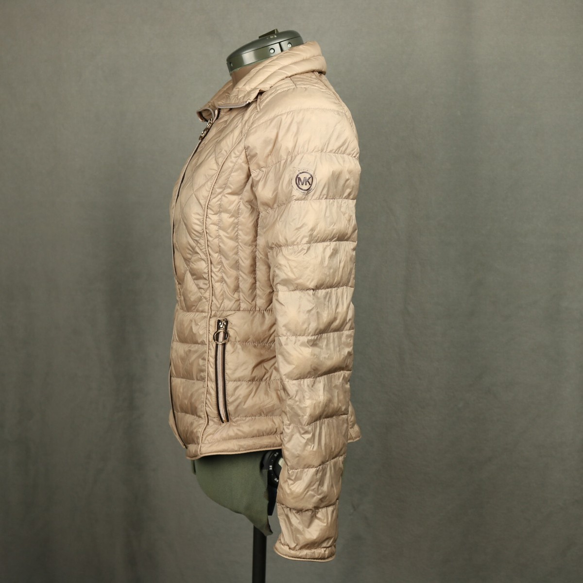 Michael Kors Packable Down Fill Quilted Puffer Jacket Full Zip 