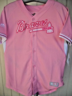 pink braves jersey