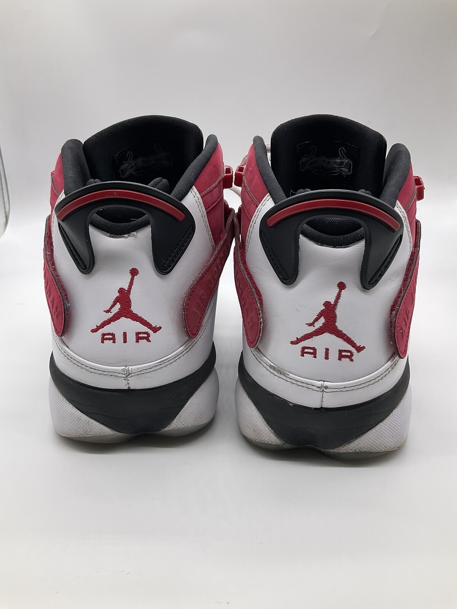 NIKE JORDAN 6 RINGS WHITE BLACK CARMINE RED BASKETBALL  display picture 3