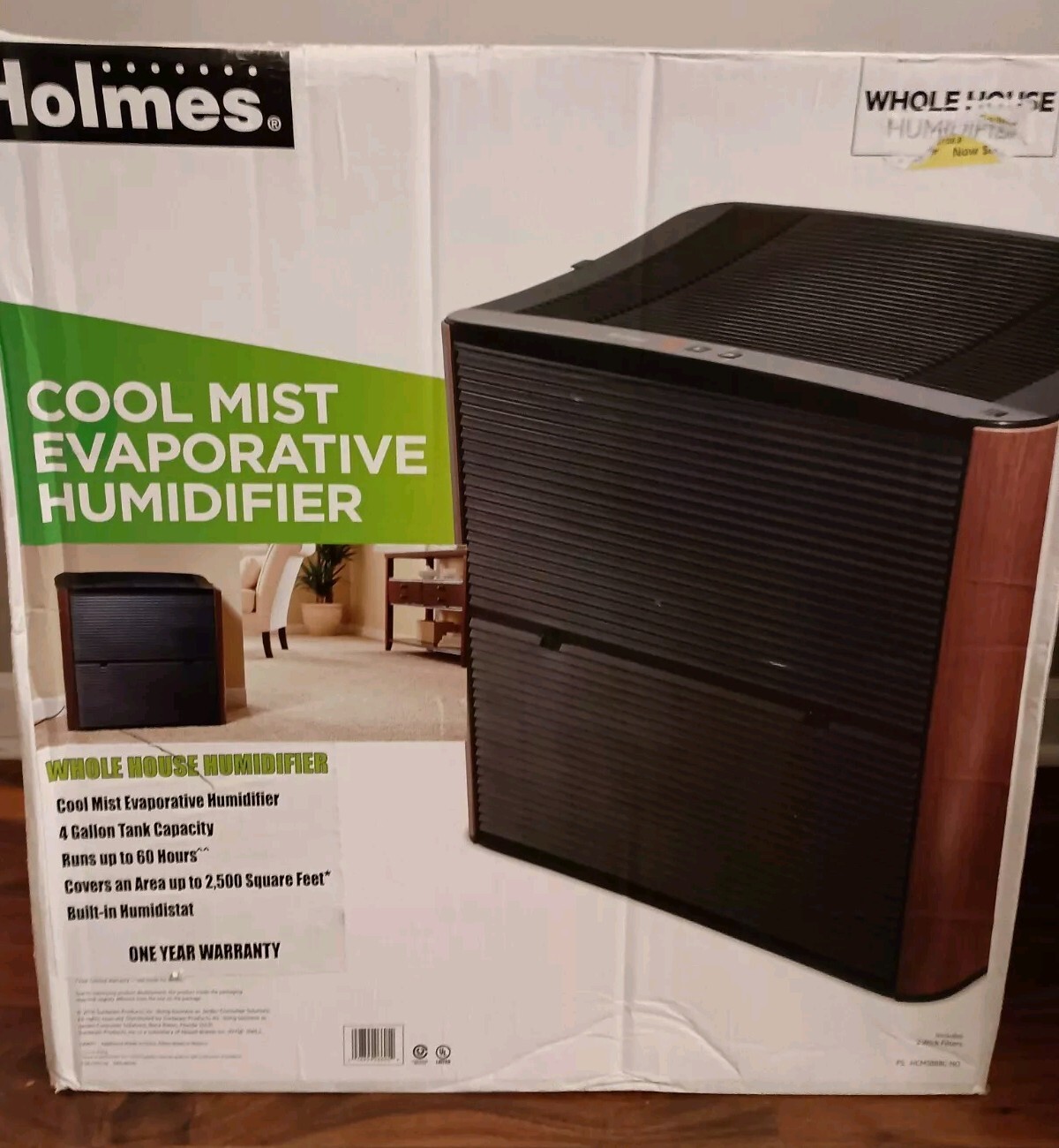 Holmes Whole House Humidifier , Cool Mist Evaporative Humidifier Brown