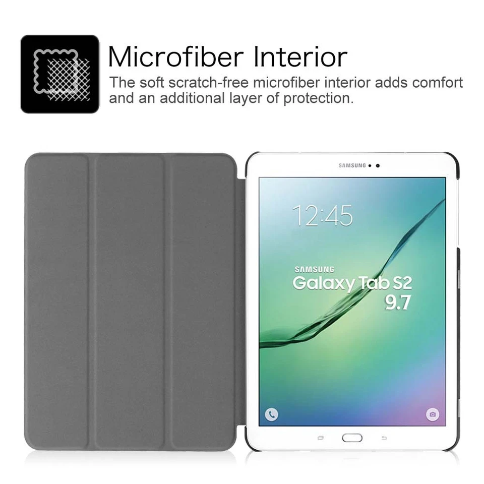 Slim Shell Case Stand Cover for Samsung Galaxy Tab S2 9.7 Tablet SM-T810/815/817 - Image 4 of 4