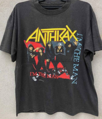 Anthrax Im The Man Shirt Black Unisex Short Sleeve 2 sides All Size S-2345XL