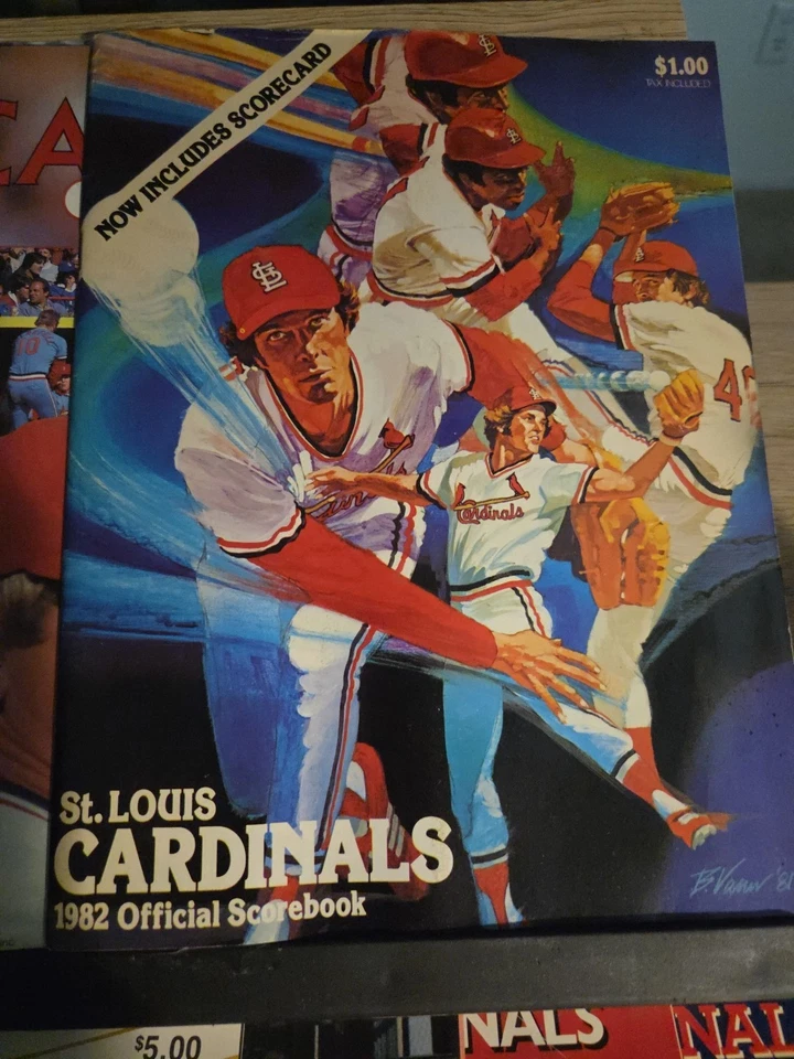 1982~89 LOT OF 8~ST LOUIS CARDNALS OFFICIAL SCOREBOOK SET ~Unscored - Image 3 of 4