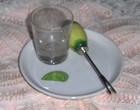 Vtg Tequila Margarita Set Cocktail Salt Dish Fruit Fork Shot Glass Bar Plaque — photo 5
