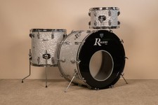 Vintage Rogers White Marine Pearl Drum Set 14x24 9x13 and 16x16