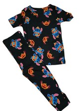 Disney Stitch Halloween Pajamas 18M Pumpkin Lilo  Stitch 2 Piece Cotton PJs