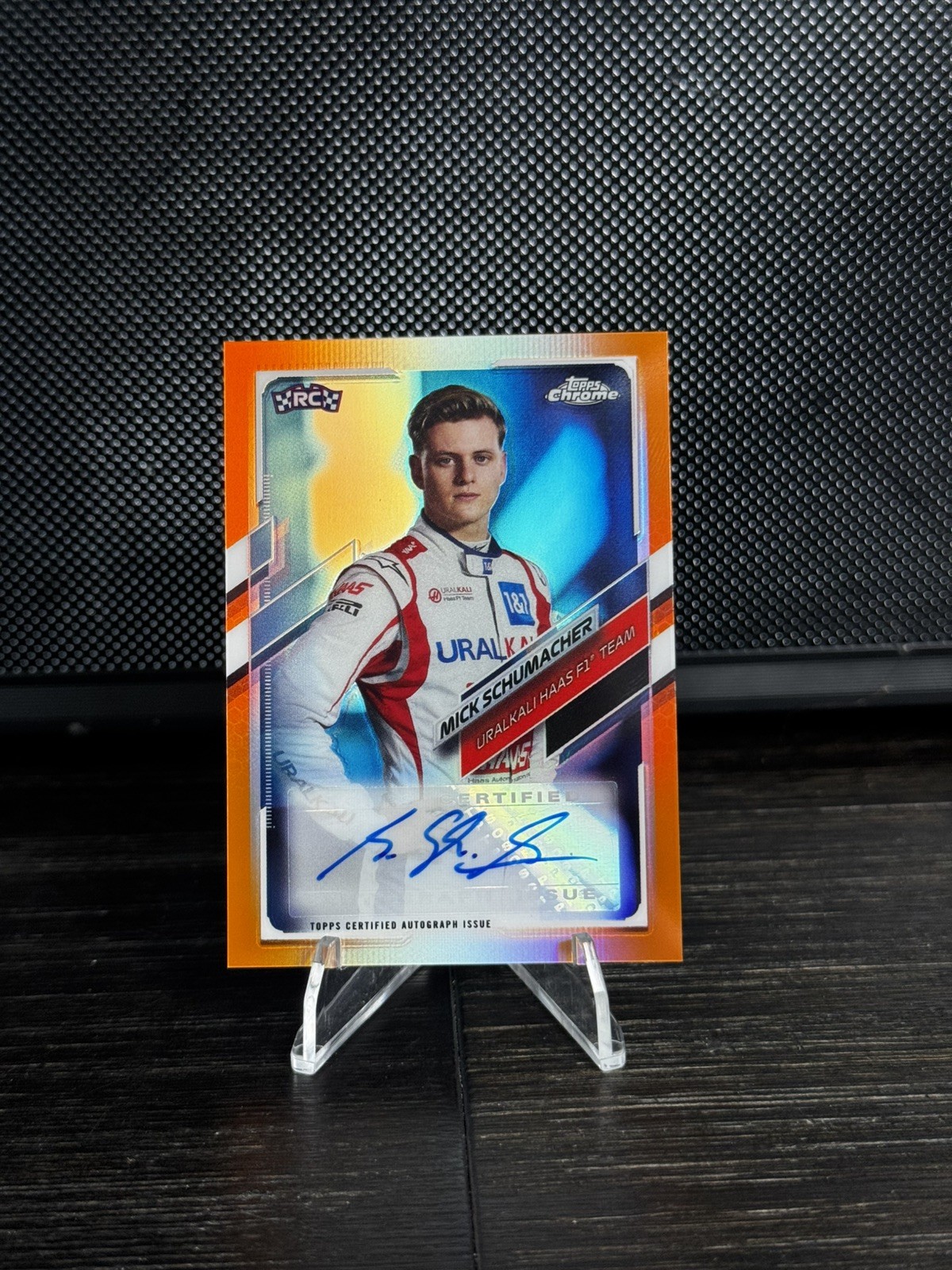 2021 Topps Chrome F1 - Mick Schumacher - Rookie - Orange Auto /25
