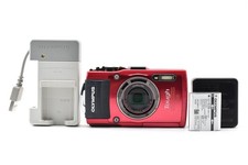 NEAR MINT Olympus STYLUS TG-4 Tough Red Waterproof Digital Camera From JAPAN